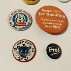 Vintage Pinback Buttons Lot Of 8 Hamm s Beer Bear Cat Novelty Advertising Pins