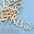 2 Inch 24 Pieces Wooden Greek Letters Single Layer Unfinished Wood Greek Alphabe