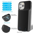External Battery Charger Case Power Bank Charging Cover For Iphone 12 Pro Max