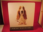 Vintage Hush Puppies Shoes Double Sided Countertop Advertising Sign Basset Hound