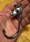Border Collie J Hook  Robe Hook  Coat Hook  Leash Hook  Nickel Plated