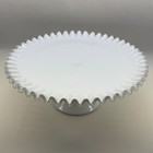 Fenton Silver Crest Pedestal Cake Stand 13  Milk Glass Vintage Dessert Serving