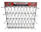 Vintage Mid Century Schick Razor Advertising Retail Display Metal Rack