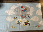 Vintage 1970s Walt Disney   s Dumbo Circus Standard Pillowcase Retro Bedding Blue