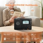 Retekess V115 Portable Am fm sw Digital Shortwave Radio Mp3 Player Rechargeable