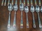 22 Pc Fiesta Rainbow Celebration Stainless Steel Flatware Replacement Set
