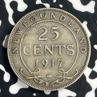 1917-c Newfoundland 25 Cents Lot t6910 Silver 