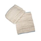 Osocozy Economy Prefold Cloth Diaper Package - 3 Dozen Infant 4x8x4 Unbleache   