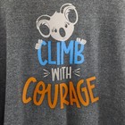 Girl Scout Hoodie Cookie Incentive Koala Climb With Courage Adult Large Gray