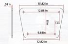 Outboard Transom Reinforcement Backing Plate For  With Larger Outboard Motors