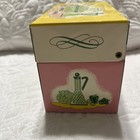 Vintage Recipe Box Tin  Kitchen Canisters Pantry Storage Container Metal 1950   s 