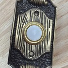 Antique Elegant Brass Or Bronze Door Bell Push Button  3 1 4 