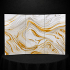 20 Pack Peel   Stick Backsplash Tiles White Gold Marble Look 12x24 Nominal