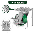 4 x 2  Heavy Duty Casters - Polyurethane Caster With Capacity Up To 800-3200 Lb