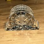 Waterford Ireland Lead Crystal Wharton Mantel Desk Clock W japan Mvmt  7 x 5 
