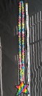 Rainbow  Glow In The Dark  Superstar Perler kandi Bead Necklace  Plur  Rave  Edm
