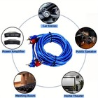16 4ft Car Rca Audio Cable Signal Wire Twisted Ofc Copper Wire 2 Channel Home 5m