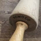 Vtg Rowoco Wood Rolling Pin Xl Jumbo Farmhouse Rustic Kitchen Usa 25  15  Roller