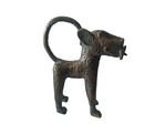  3313 Superb Vintage  Benin  Leopard Bronze Nigeria African