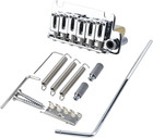 Chrome 2 Point Guitar Bridge Tremolo With Brass Saddles Fit Stratocaster Strat