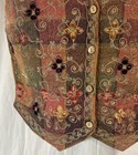 Vintage Vest Embroidered Tantrums Artsy India Boho Indie Folk Cotton Women   s Med
