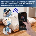Single And Flannel Electric Sherpa Heated Blanket Anti-static Queen Control Size