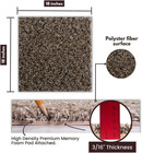 Smart Squares In A Snap Premium Plush Carpet Tiles  Made In Usa     18x18 Peel And