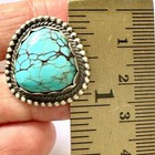 Vintage Style Navajo Turquoise Ring Sz 9 Sterling Scott Skeets Native American