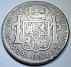 1811 Peru Silver 8 Reales Genuine Spanish Colonial Dollar Imaginary Bust 8r Coin