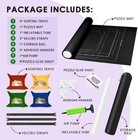 2000pcs Puzzle Mat Roll Up  Jigsaw Puzzle Mat Roll Up  Roll-up Save Pad Trays Fo