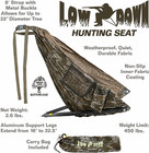 Designed By Fanatic Outdoors     Lightweight Low Profile Tree Hunting Seat W adjus