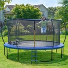 1200lbs Weight Capacity Trampoline For Kids 16 15 14 12 10 8 Ft With Safety E   