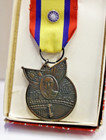 Chinese War Memorial Medal Boxed Wwii Era