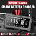 12v 24v 20a Smart Battery Charger Lithium Lifepo4 Lead-acid Car Battery Charger