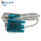 3ft Translucent Usb 2 0 To Db9 Rs232 Serial Converter 9 Pin Adapter Cable Pda