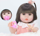 22  55cm Reborn Dolls Girl  Vinyl Life Handmade Realistic Newborn Doll Xmas Gift