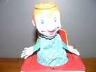 Vintage 1968 Mattel Clown Jack-in-the Music-box W metal Box See Details