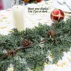 2pcs Artificial Cedar Garland 72  With 20 Artificial Pine Cones