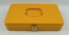 Vtg Yellow Wilson Wil-hold Portable Plastic Sewing Thread Kit Box Case 13 X 8