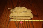 Vintage Marx Battleground Desert Fox Tan American Army  51 Tank - Mpc