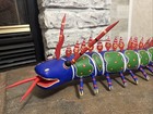 Oaxacan Alebrije Folk Art Wood Carving Caterpillar Mexico Colorful Big 25    Long