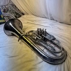 King 2268 Silver 4 Valve Baritone Horn Serial Number  451365