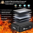 Fireproof Document Box  Hard Case Fireproof File Organizer With Lock Hard-she   