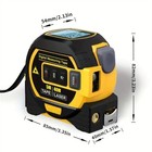 Laser Tape Measure 3-in-1 With Large Lcd Display Digital Laser Measurement Tool