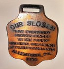   Gorgeous   Antique Adv  Watch Fob - 1920 Inspectors Conference Allentown Pa