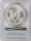 2017  1 Silver American Eagle Pcgs Ms69 First Strike Flag Label