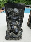 Pair Of 1920s Art Nouveau Deco Robson Heavy Cast Bronze Fairy Cherub Bookends