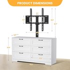 Tv Stand Entertainment Center Universal Tv Stand Dresser Height Adjustable Mount