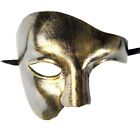 Masquerade Half Mask Vintage Phantom Of The Opera One Eyed Half Face Costume New