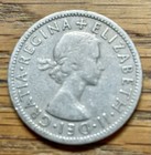 1956 Elizabeth Ii Great Britain Two Shillings  florin  Coin